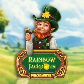 Rainbow Jackpots Megaways online game logo by Red Tiger Gaming on gransin.fr